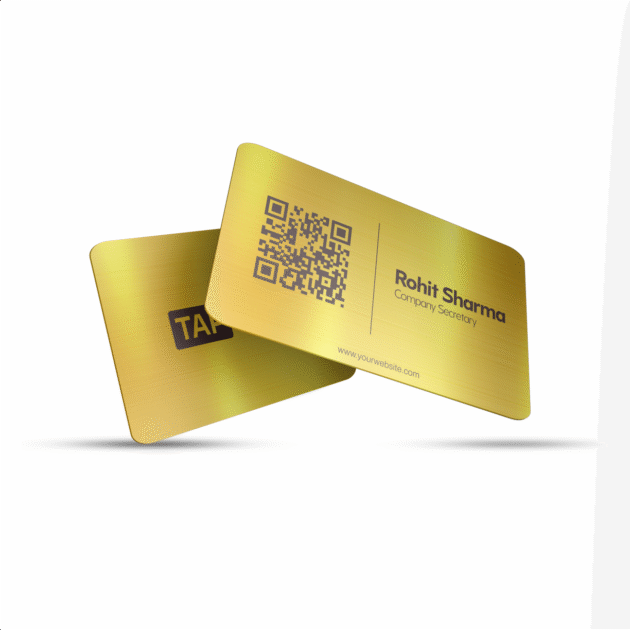 Premium Metal Business Card - Golden