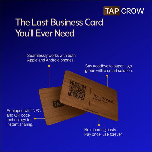 Premium Wooden NFC Business Card